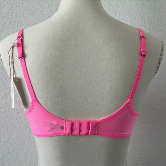 Smoothez By Aerie Pink Balconette Bra Size 32B - Picture 3 of 6